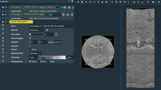 Cylinder Slice with Native Resolution in Z